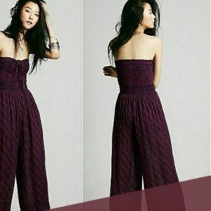Free people, purple jumpsuit, size XS